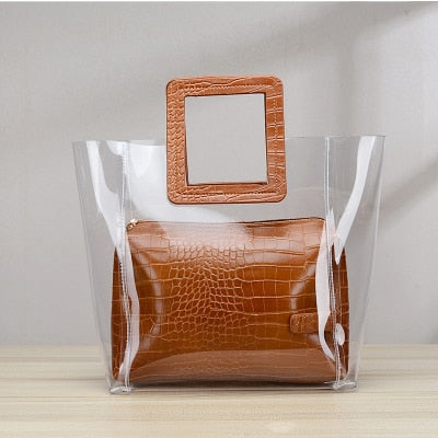 Small Transparent Vinyl Handbag