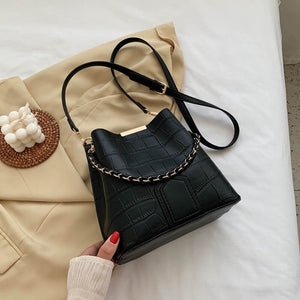 Bolsa de Couro Pequena com Dupla Alça
