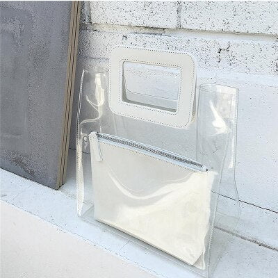 Bolsa Pequena de Mão Vinil Transparente