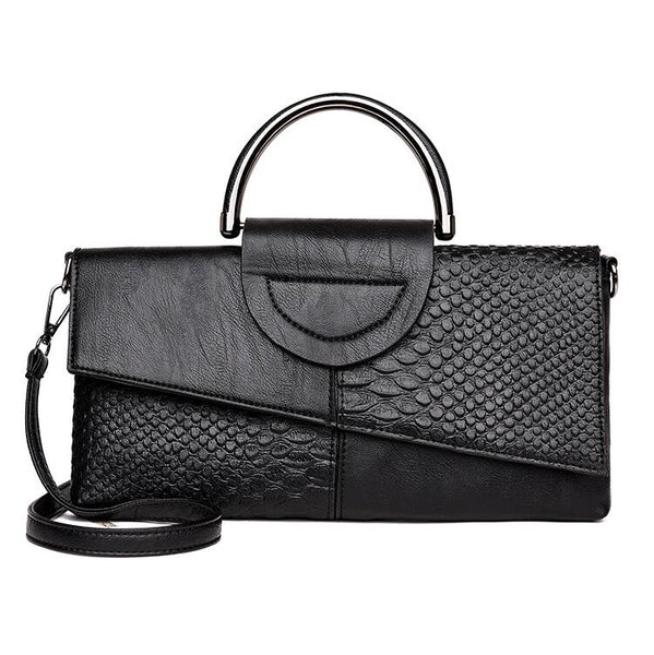 Bolsa Pequena Quadrada de Couro
