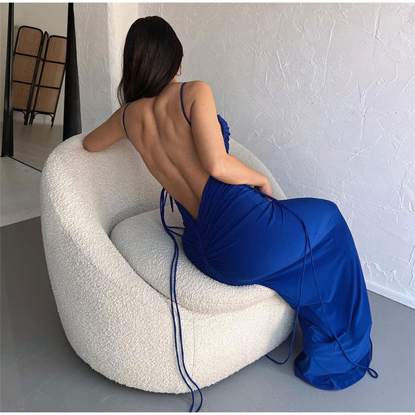 Vestido Longo Justo Costas Abertas